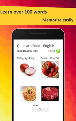 Learn Food in English android App screenshot 5