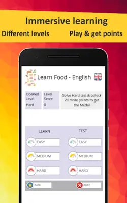 Learn Food in English android App screenshot 6